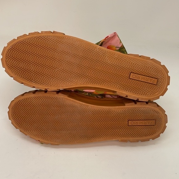 FARM RIO Sneakers Shoes Mules Summer Dream Pink Peaches Size 8.5 - Picture 11 of 12